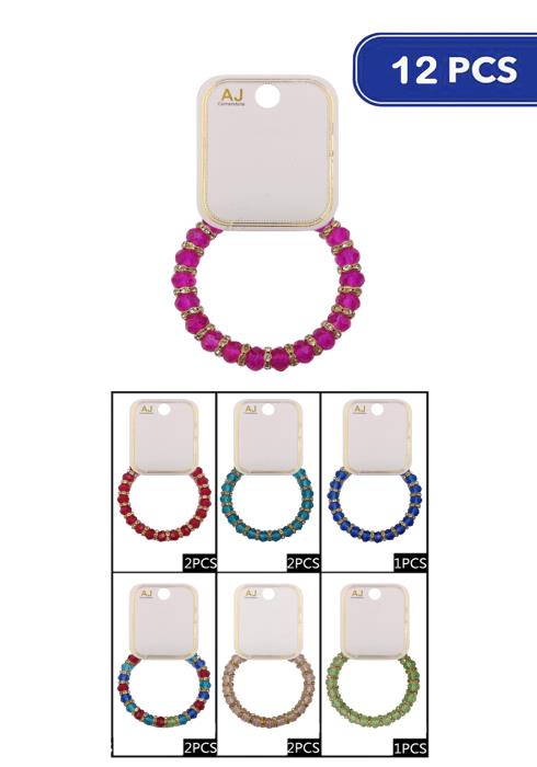 Fashion Crystal Cut Bracelet   (Dozen per Pack)
