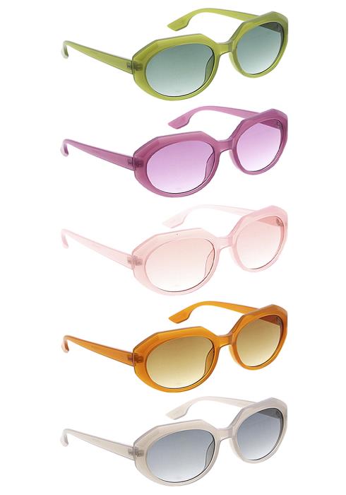 Chic Round Color Sunglasses  (Dozen per Pack)
