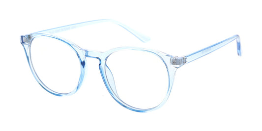 Women's Plastic Medium Crystal Color Frame w/ Blue Light Filtering Clear Lens Computer Glasses (Pack of Dozen)