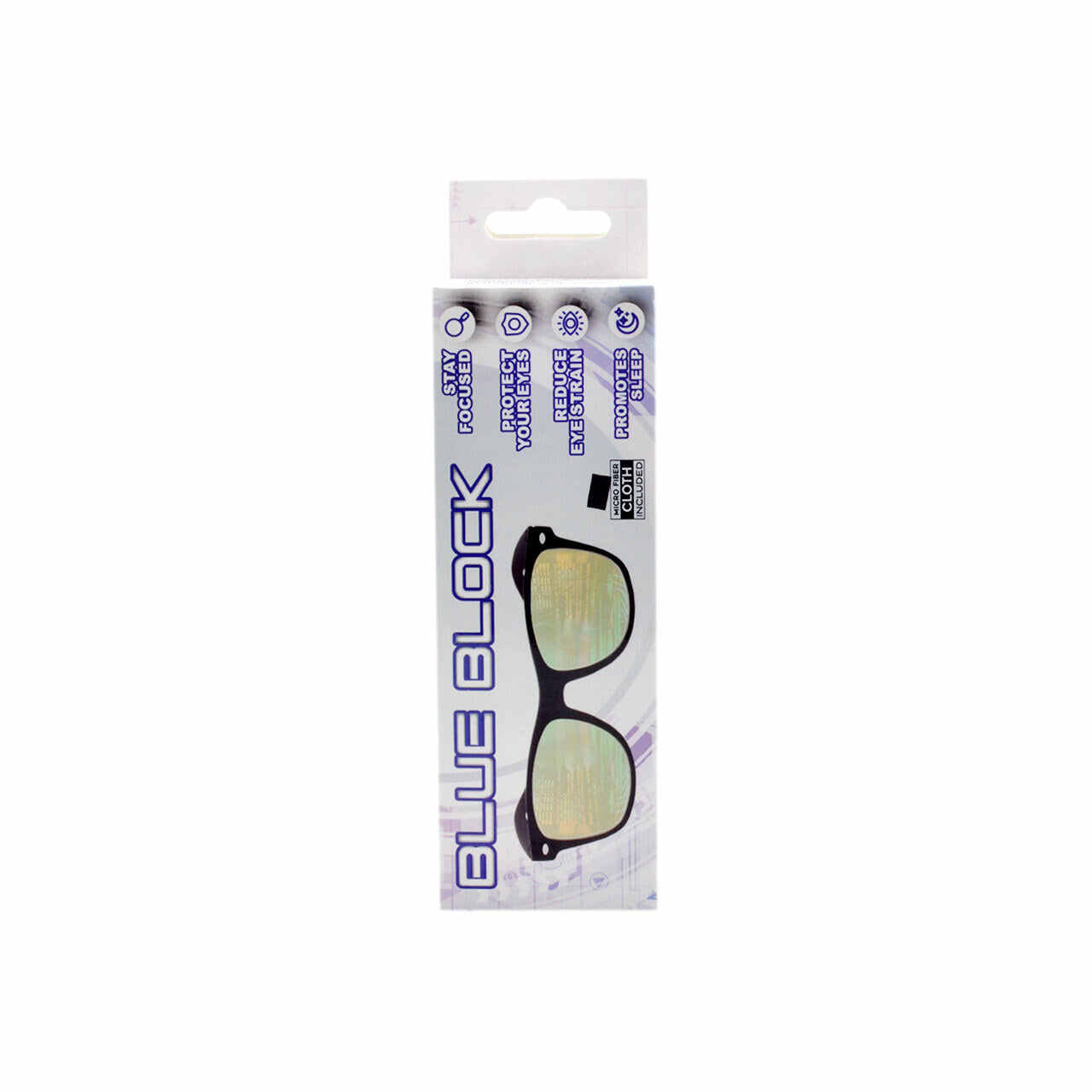 Acrylic Blue Light Block Glasses Cardboard Counter Display 18 Pieces  (Pack of Dozen)