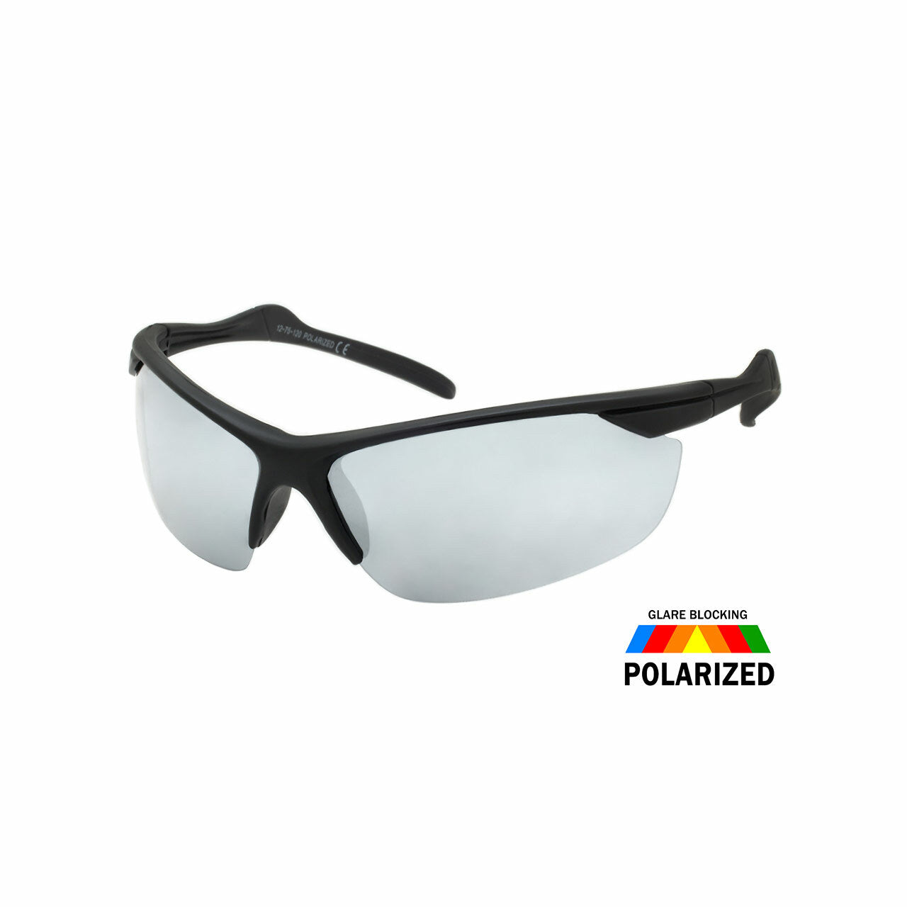 Assorted Colors Polycarbonate Polarized Semi-Rimless Sport Sunglasses Men Bulk   (Pack of Dozen)