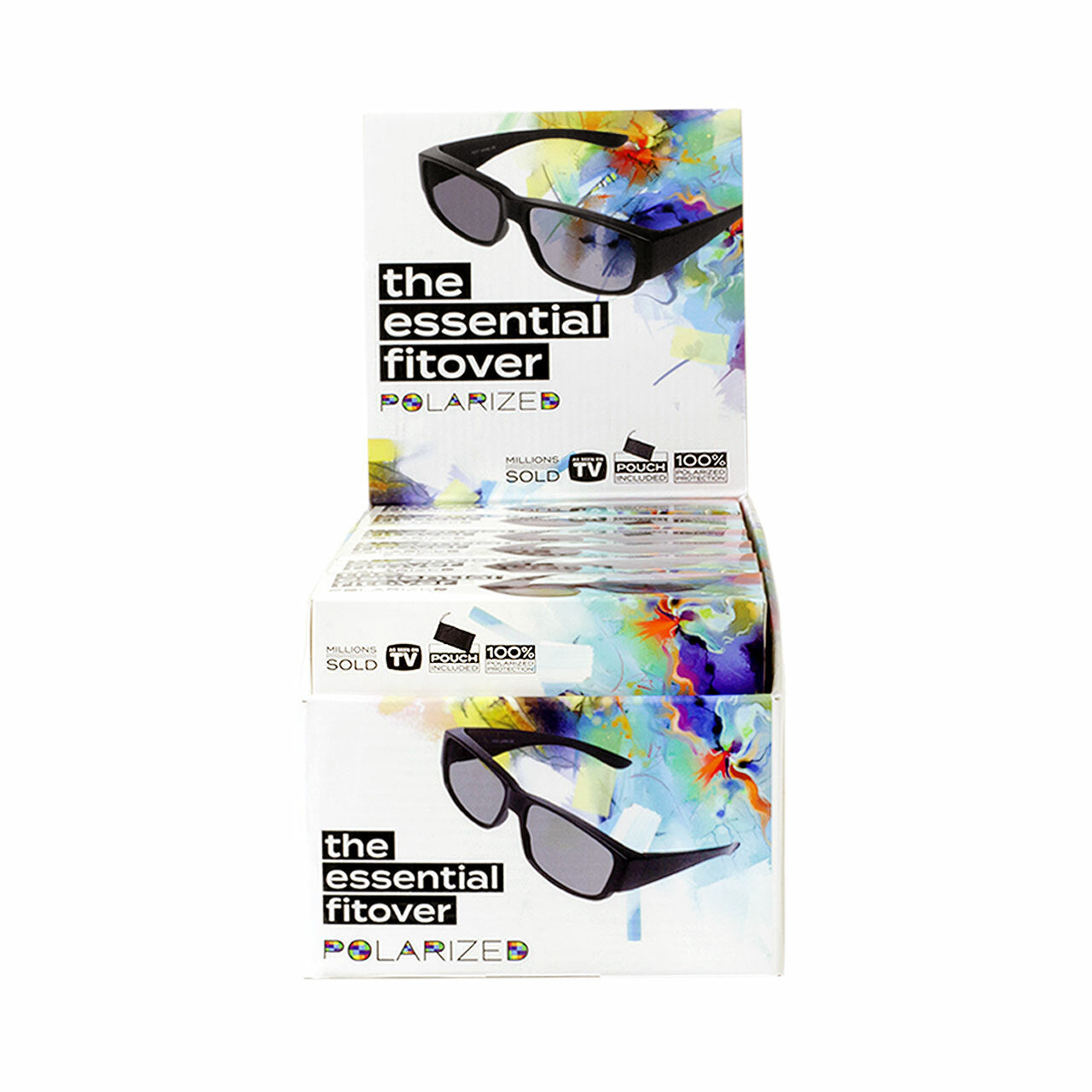 Smoke Color Polycarbonate Polarized Fitover Sunglasses Men Cardboard C –  Milano Distribution