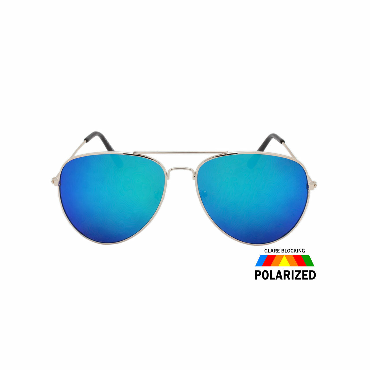 Assorted Colors Metal Polarized Aviator Sunglasses Unisex Bulk   (Pack of Dozen)
