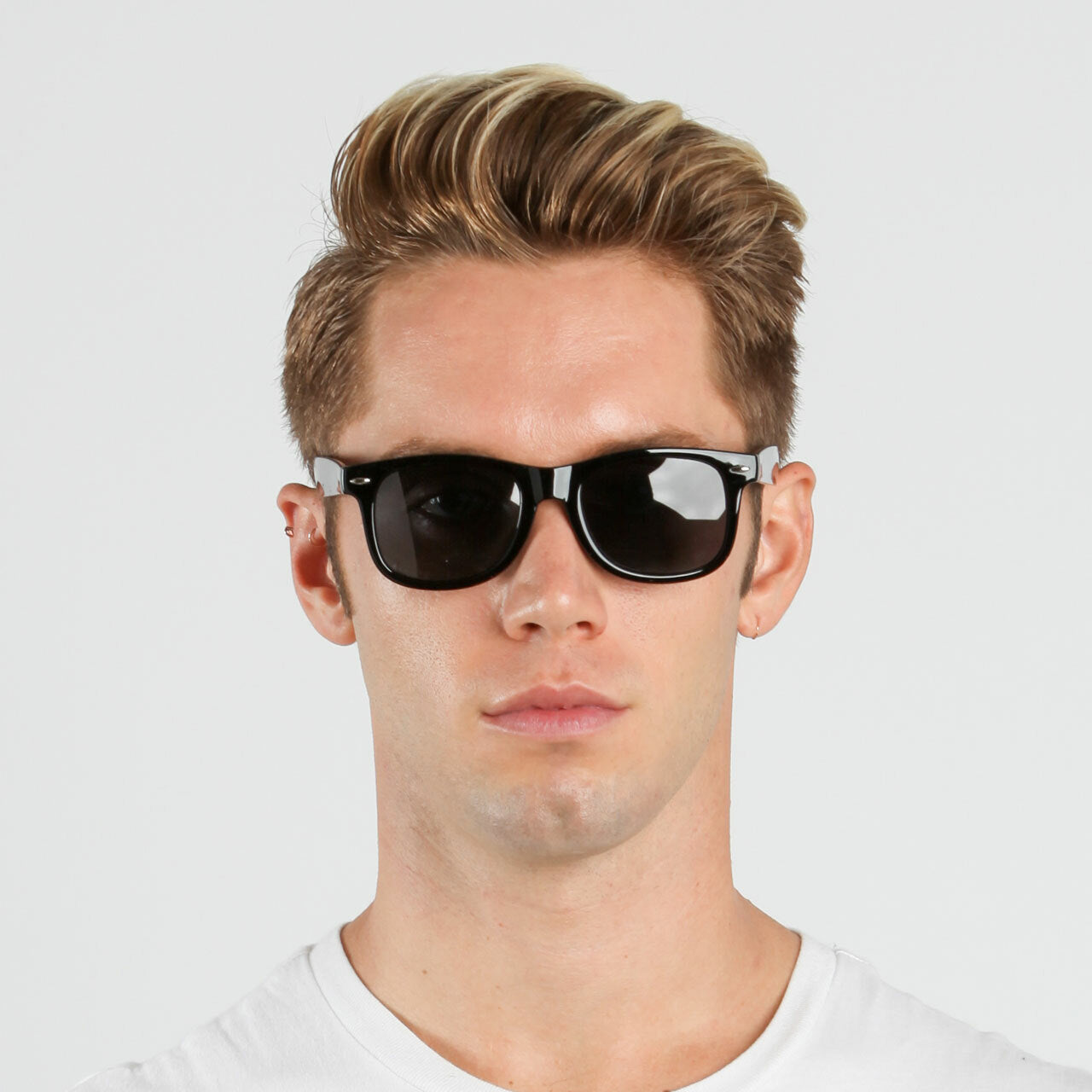 Black Plastic Polarized Classic Square Sunglasses Unisex Bulk  (Pack of Dozen)