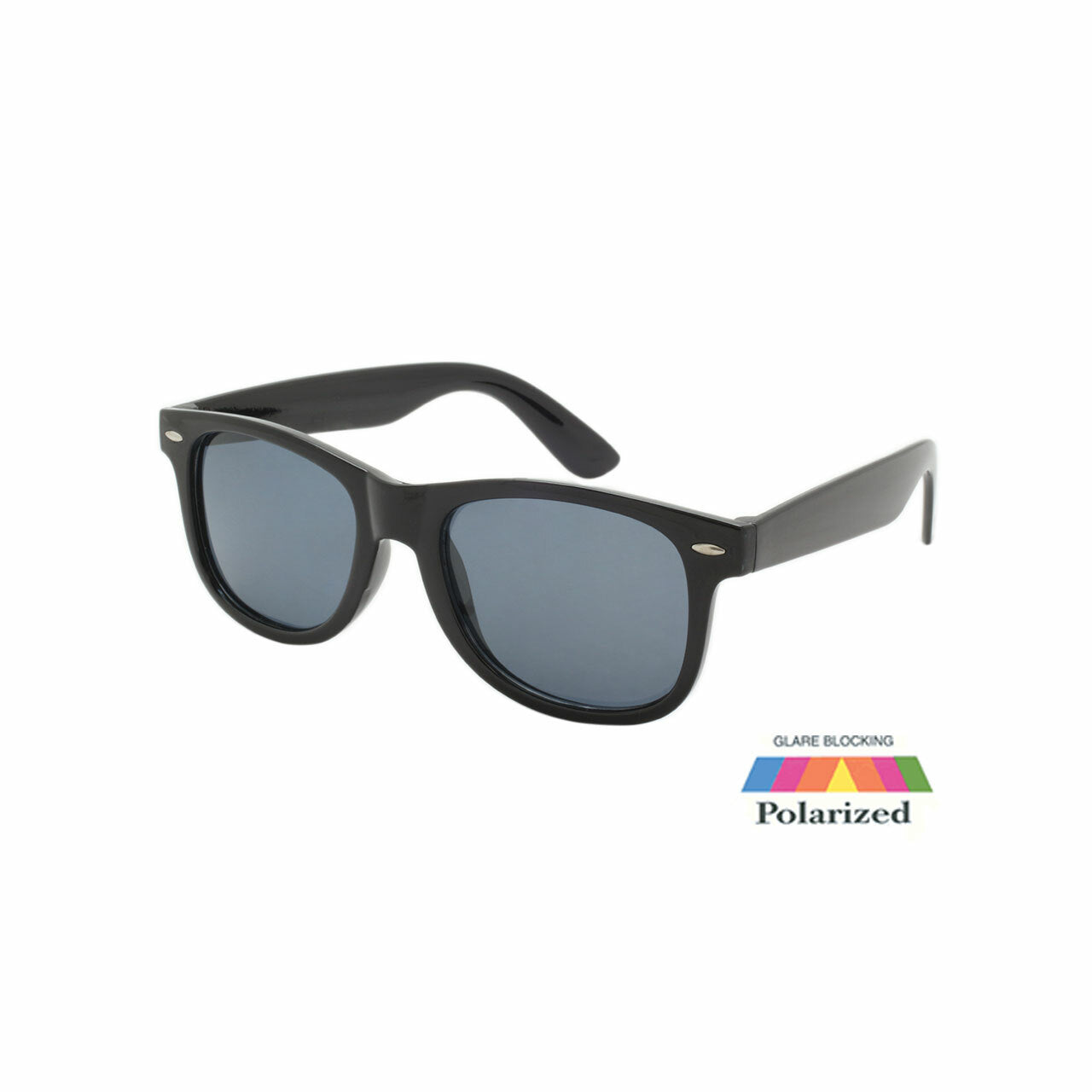 Black Plastic Polarized Classic Square Sunglasses Unisex Bulk  (Pack of Dozen)